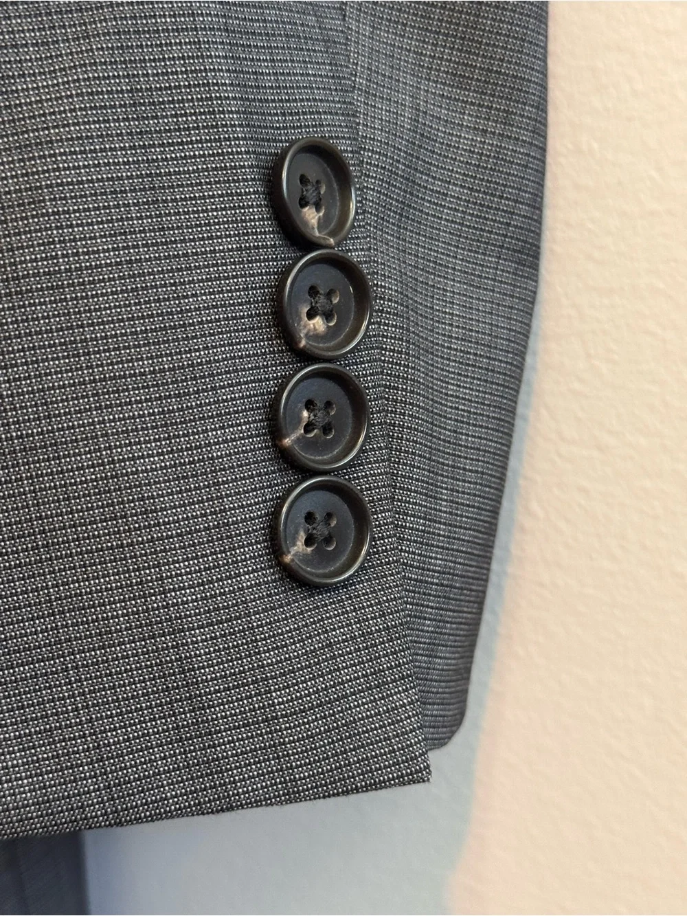 Hugo Boss James4 Sharp6 Gray Virgin Wool Blazer Sport Coat 38R